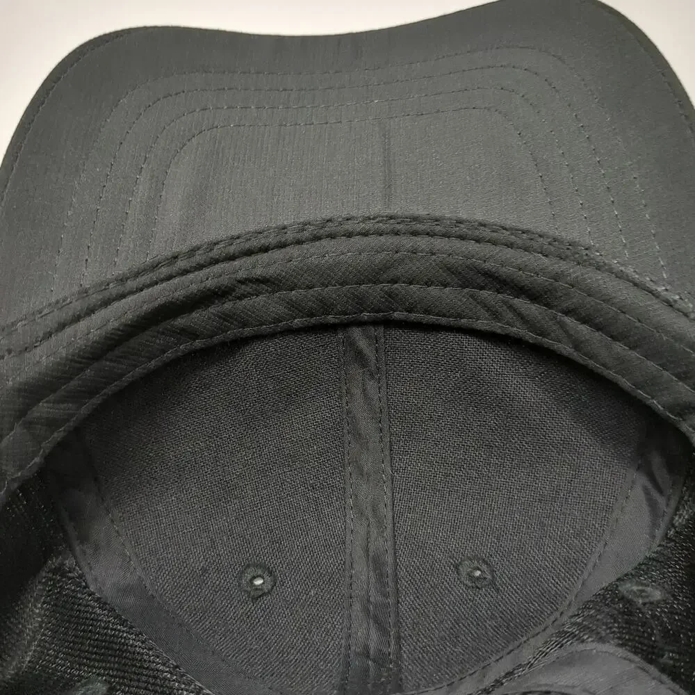 Browning Baseball Cap Black One Size Strapback Orange Buckmark Side Logo Hat